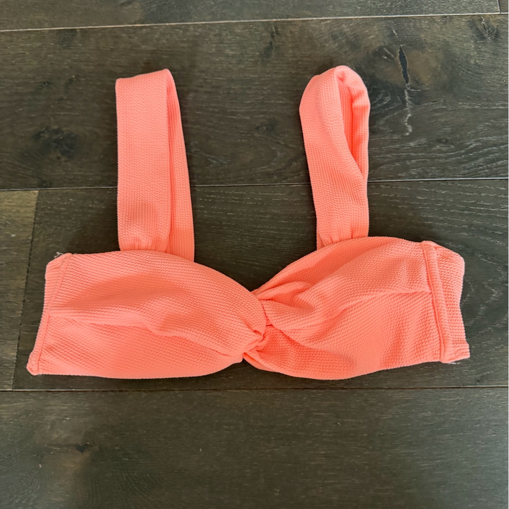 Orange/coral bikini top